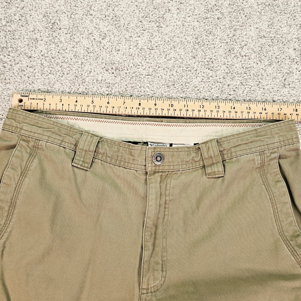 Columbia Men's Khaki Cargo Pants Size 36 Relaxed Fit Cotton - Picture 4 of 6
